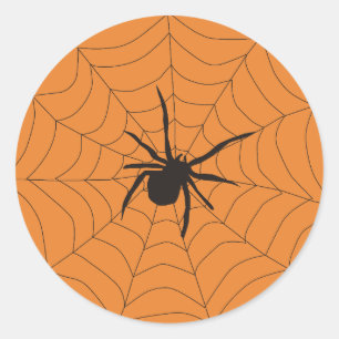 Etiqueta de Presente de Aranha Halloween