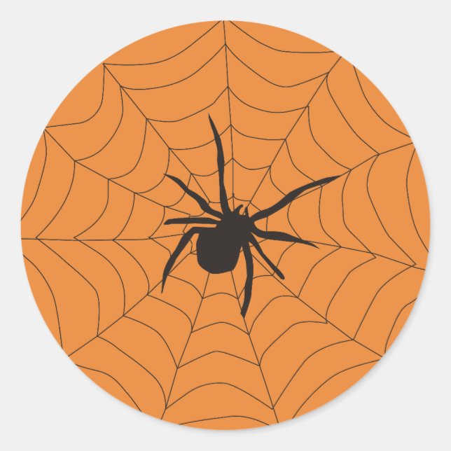 Etiqueta de Presente de Aranha Halloween (Frente)
