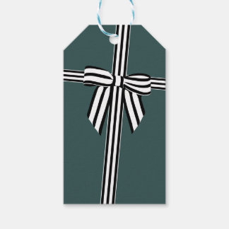 Etiqueta de Presente de Arco com faixa verde