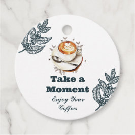 Etiqueta de Presente de Arte de Café Latte 'Tome u
