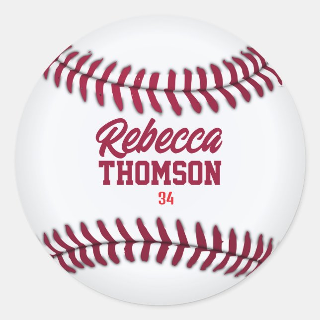 Etiqueta de Presente de Baseball para Presentes In (Frente)