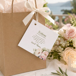 Etiqueta de Presente de Boas-Vindas para Casamento