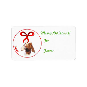 Etiqueta de Presente de Boer Goat Christmas