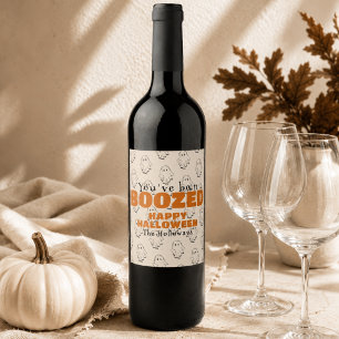 Etiqueta de presente de Boo de Halloween
