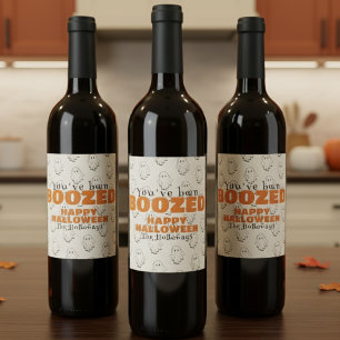 Etiqueta de presente de Boo de Halloween