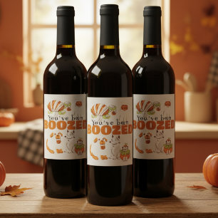 Etiqueta de presente de Boo de Halloween