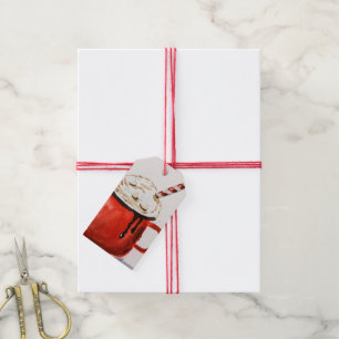 Etiqueta de presente de cacau quente