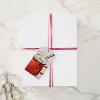 Etiqueta de presente de cacau quente