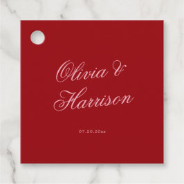 Etiqueta de Presente de Casamento com Letra de For