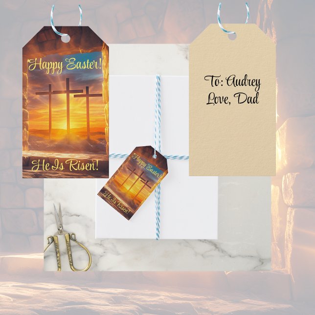 Etiqueta de Presente de Celebração de Ressurreição (Criador carregado)