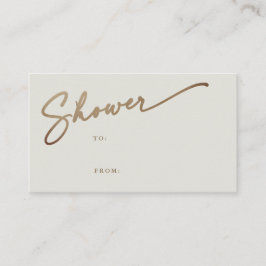 Etiqueta de Presente de Chá de panela de Casamento