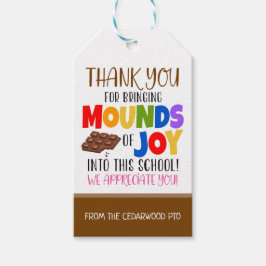 Etiqueta de presente de chocolate doce