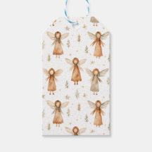 Etiqueta de presente de conto de Natal em Neutro e