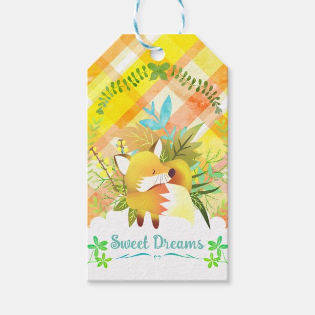 Etiqueta de presente de Design Fox (Frente)