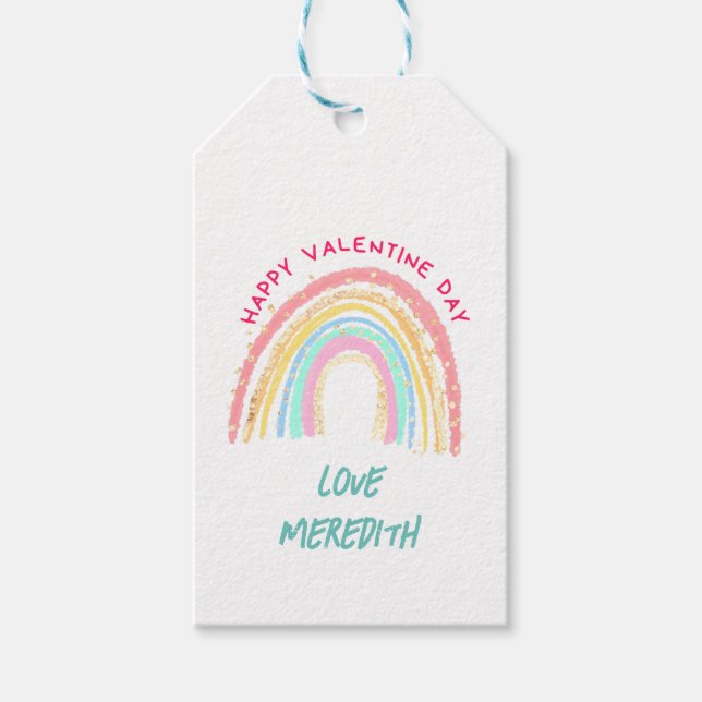 Etiqueta de presente de Dia de os namorados person (Frente)