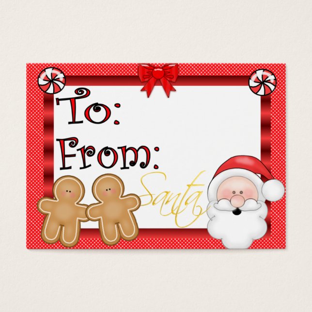 Etiqueta de presente de feriado (Frente)