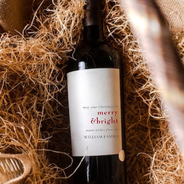 Etiqueta de presente de feriado feliz e brilhante (Criador carregado)