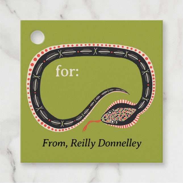 Etiqueta de presente de Festa de aniversário do Co (Frente)