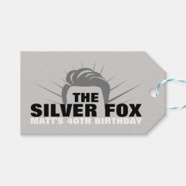 Etiqueta de presente de festa de aniversário mascu