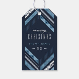 Etiqueta de Presente de Foto Feriado de Banda de H