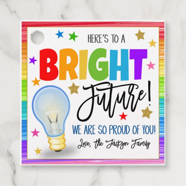 Etiqueta de Presente de Graduação (Frente)