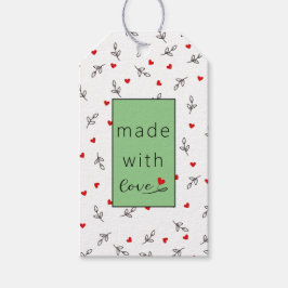 Etiqueta de presente de Halloween Feita Com Amor C