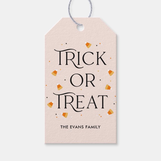Etiqueta de Presente de Halloween para Festa de Do (Frente)