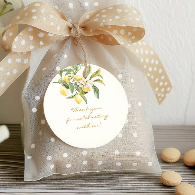Etiqueta de Presente de Lemon Bridal (Italian Lemon Bridal Gift Tag by Painted Paperie
)