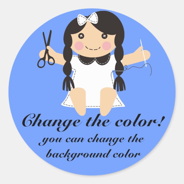 Etiqueta de presente de maruca de costura personal (Frente)