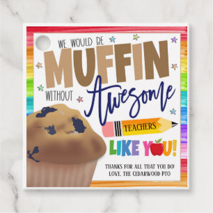 Etiqueta de Presente de Muffin