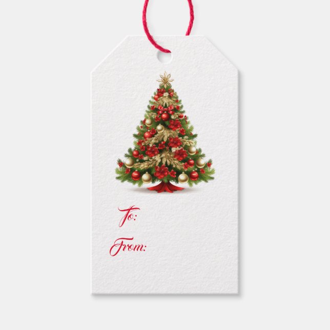 Etiqueta de presente de Natal (Frente)