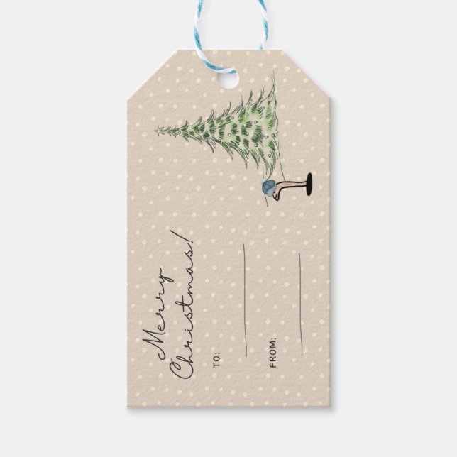 Etiqueta de presente de Natal (Frente)