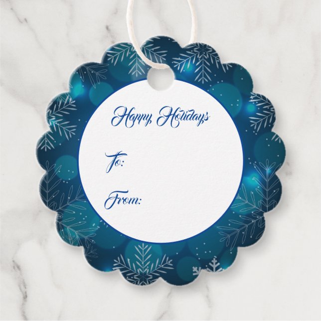 Etiqueta de presente de Natal (Frente)