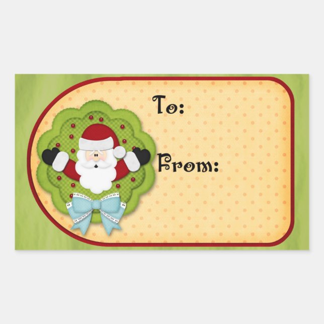 Etiqueta de presente de Natal (Frente)