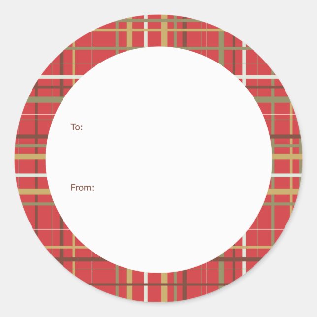 Etiqueta de presente de Natal (Frente)