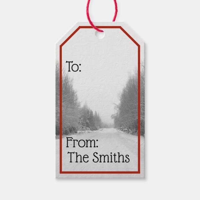 Etiqueta de presente de Natal (Frente)