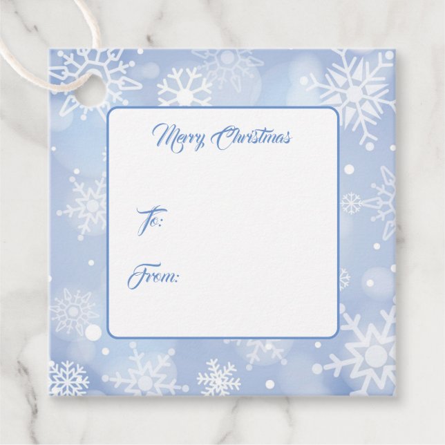 Etiqueta de presente de Natal (Frente)