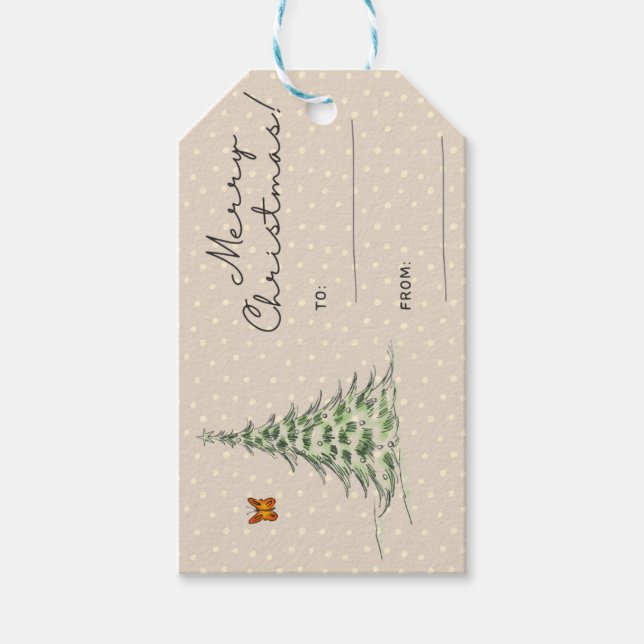 Etiqueta de presente de Natal (Frente)