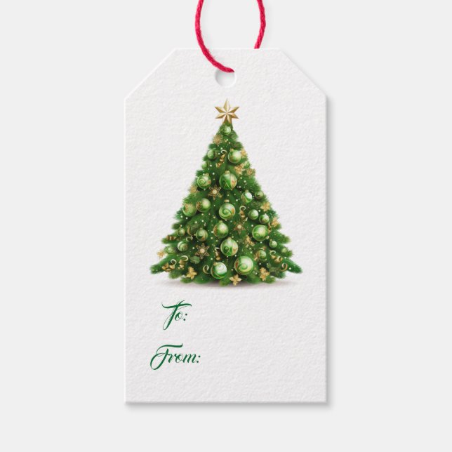 Etiqueta de presente de Natal (Frente)