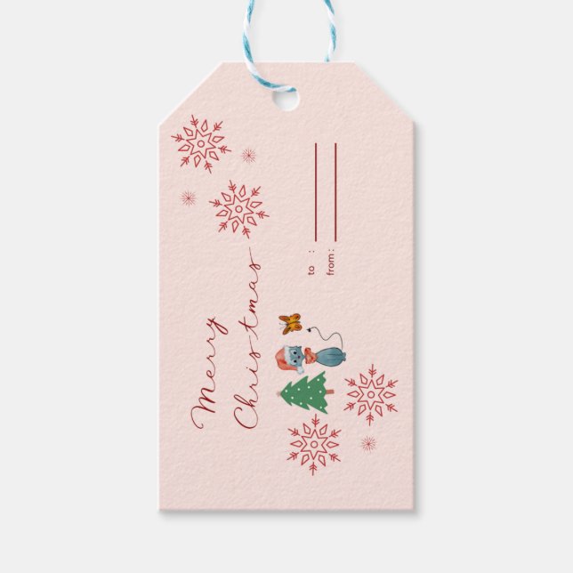 Etiqueta de presente de Natal (Frente)