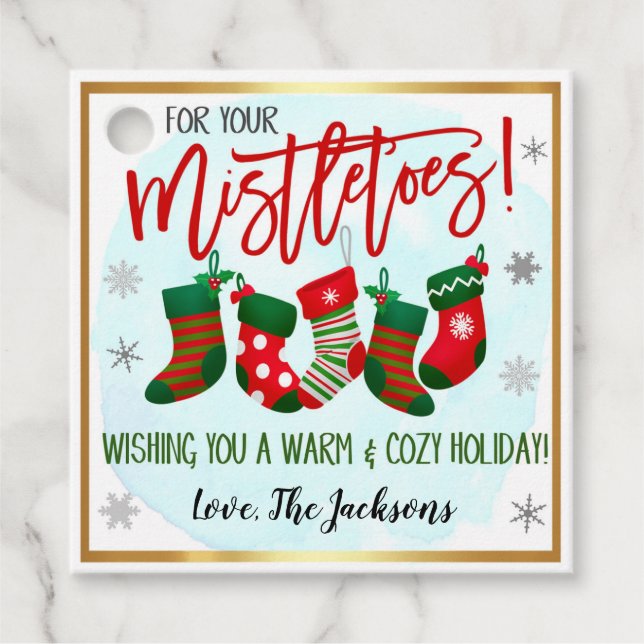 Etiqueta de presente de Natal (Frente)