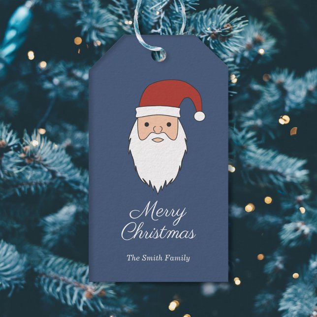 Etiqueta de Presente de Natal do Papai Noel (Santa Claus Christmas Gift Tag)