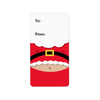 Etiqueta de presente de Natal engraçada