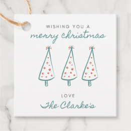 Etiqueta de presente de Natal feliz