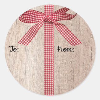 Etiqueta de Presente de Natal para Arco de Fita de
