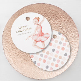 Etiqueta de Presente de Natal para Bailarina
