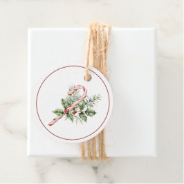 Etiqueta de Presente de Natal para Canas Vermelhas