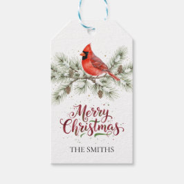 Etiqueta de presente de Natal para Cardinal