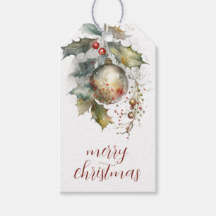 Etiqueta de Presente de Natal para enfeites de aze