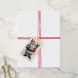 Etiqueta de presente de Natal para Papais noeis